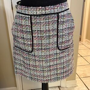 Chic Multicolor Tweed Skirt